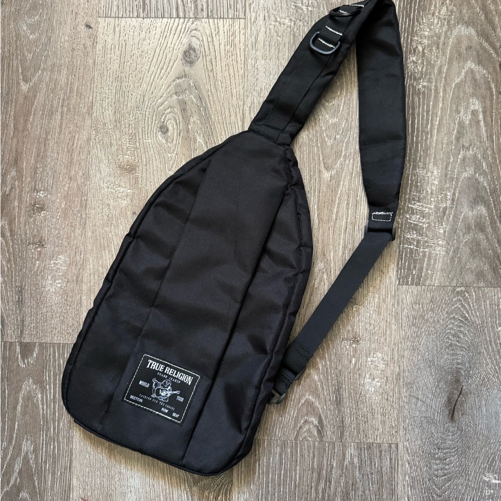 True Religion Black Belt Bag